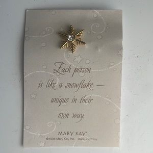 Mary Kay snowflake pin
